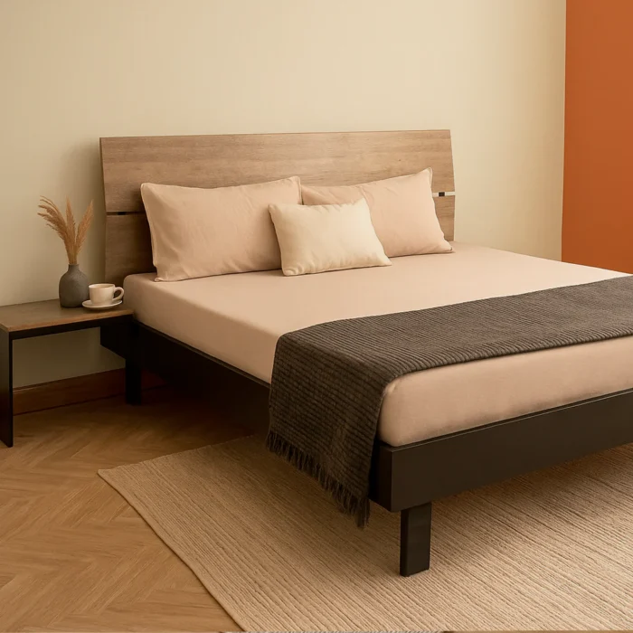 Bed with 2 sides Table - Image 1