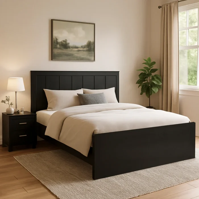 Bed with 2 sides Table Extra - Image 1